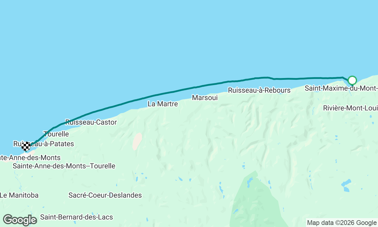 Mont-Louis à Sainte-Anne-des-Monts, Gaspésie