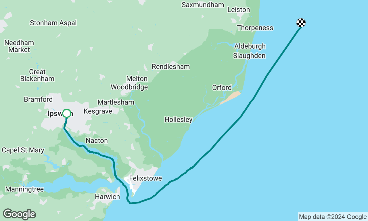 ipswich to lowestoft 1st half