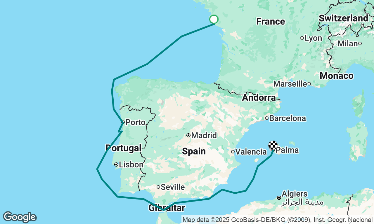 Les Sables-d’Olonne to Palma