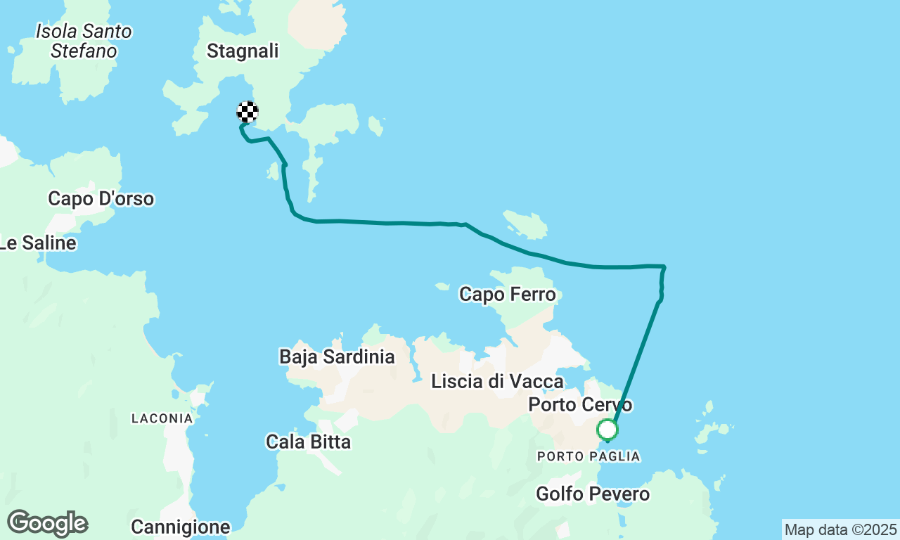 Golfo Pevero to Maddalena archipelago 