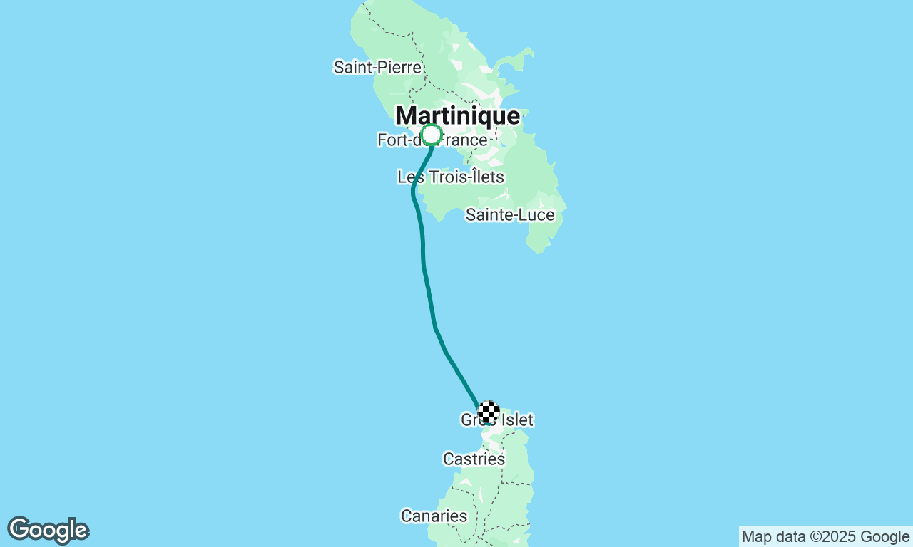 Fort de France to St Lucia 