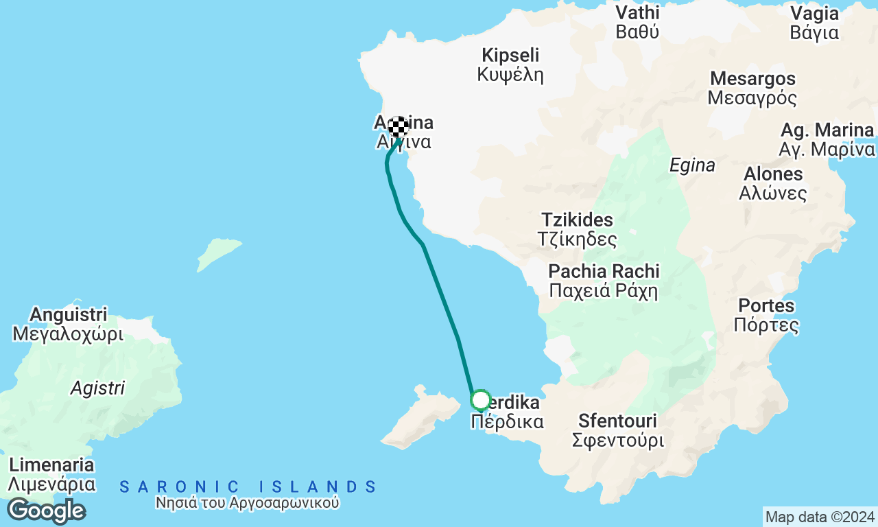 Perdika to Aegina