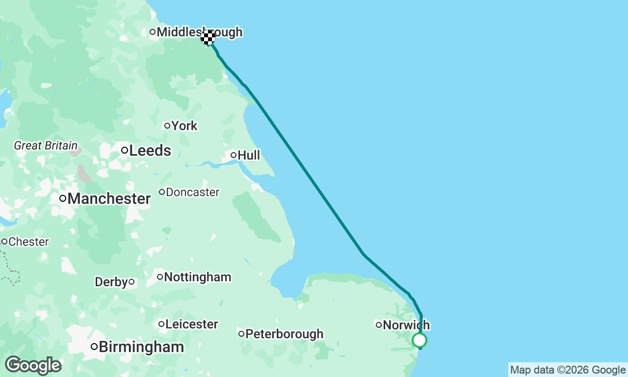 Lowestoft to Whitby
