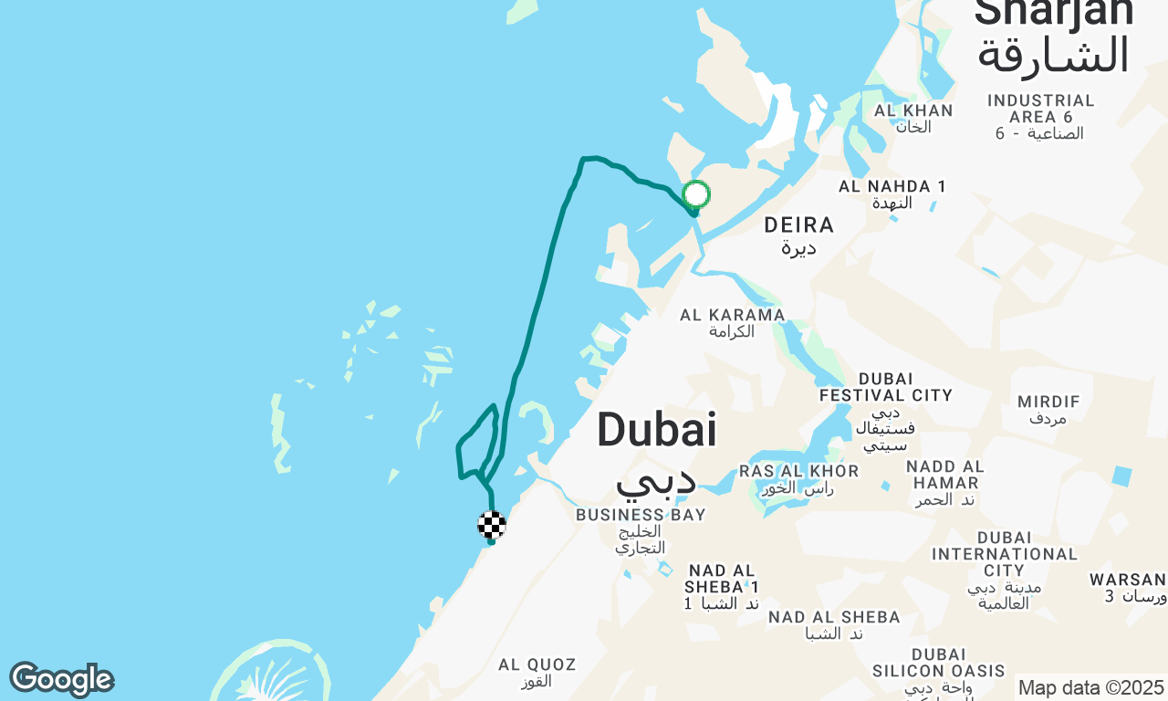 Sail back from Dera. 