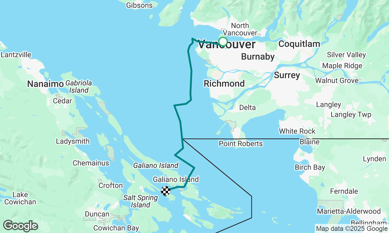 Day one to the Gulf Islands 