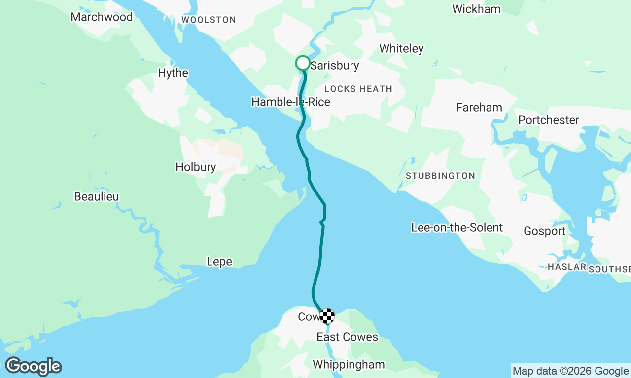 Pre MoM transit to Cowes