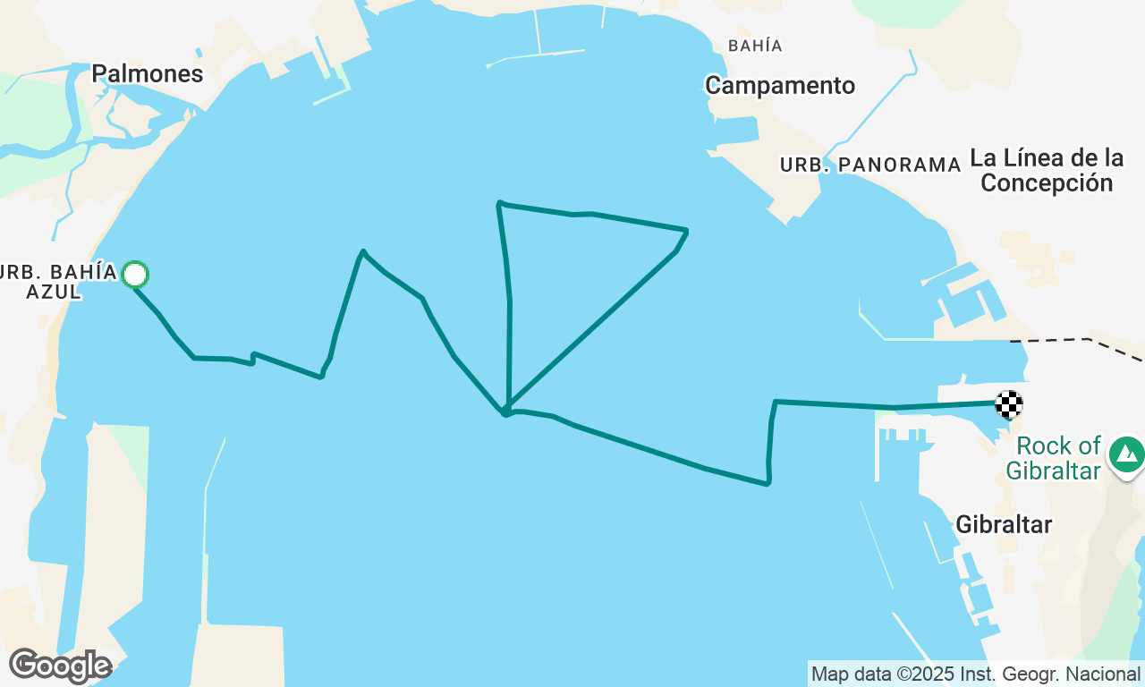 Night sail in gib bay 