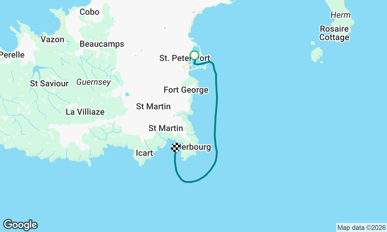 St Peter Port to Petit Port, Guernsey
