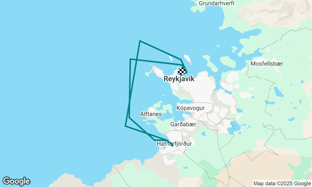 Hópsigling Brokeyjar í Hafnarfjörð