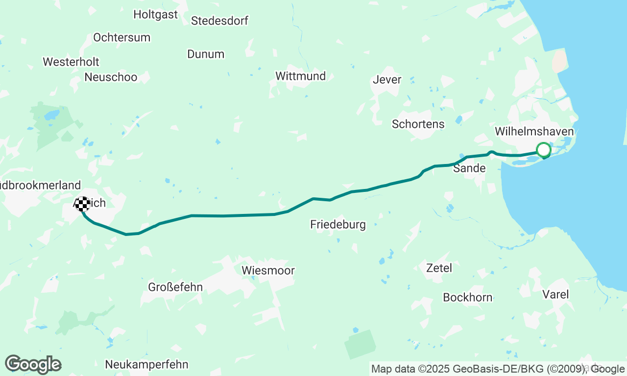 Wilhelmshaven to Aurich / Ems Jade Canal
