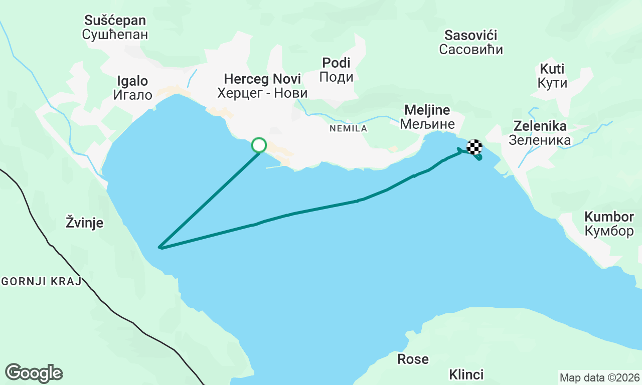 Herceg to Zvinje to Lalovina.