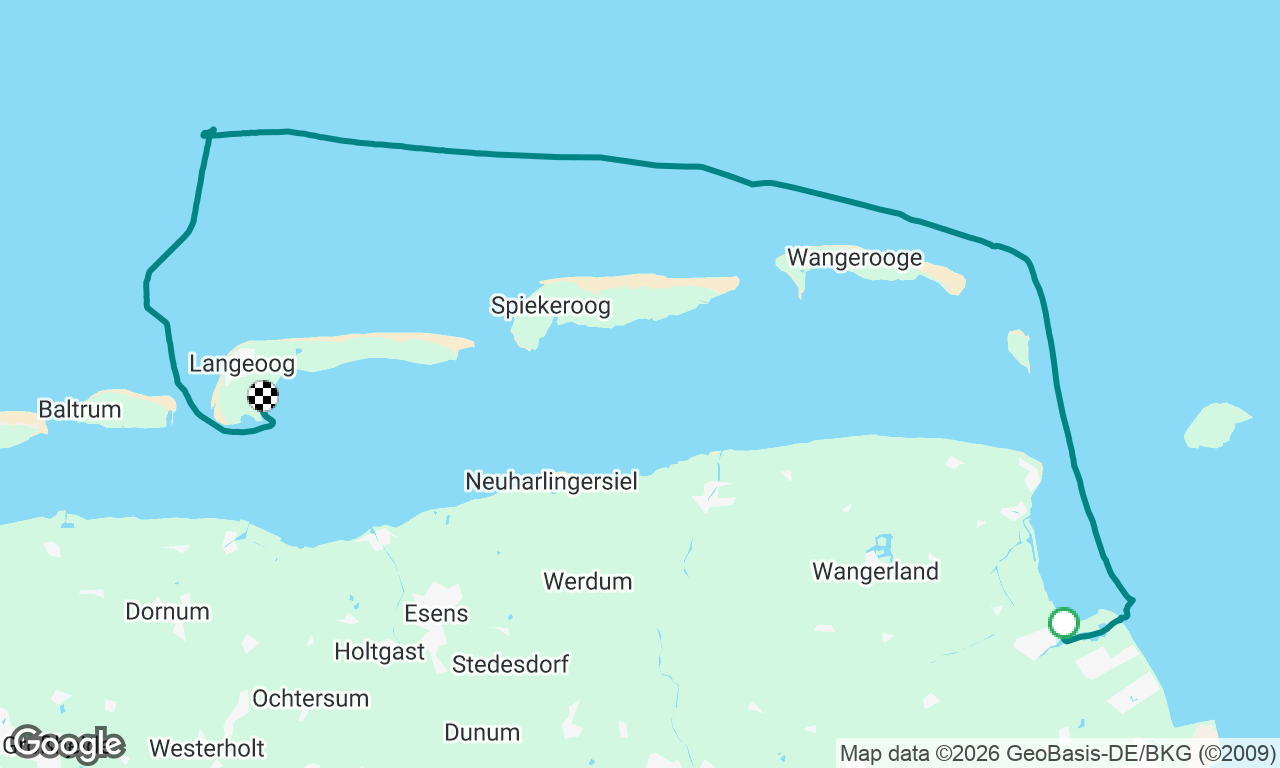 Hooksiel →Langeoog