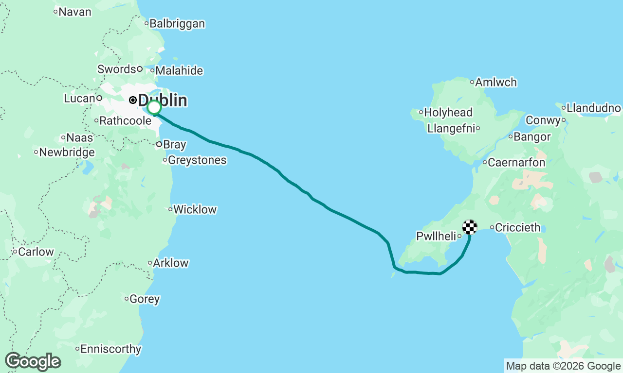 Dun Laoghaire to Pwllheli