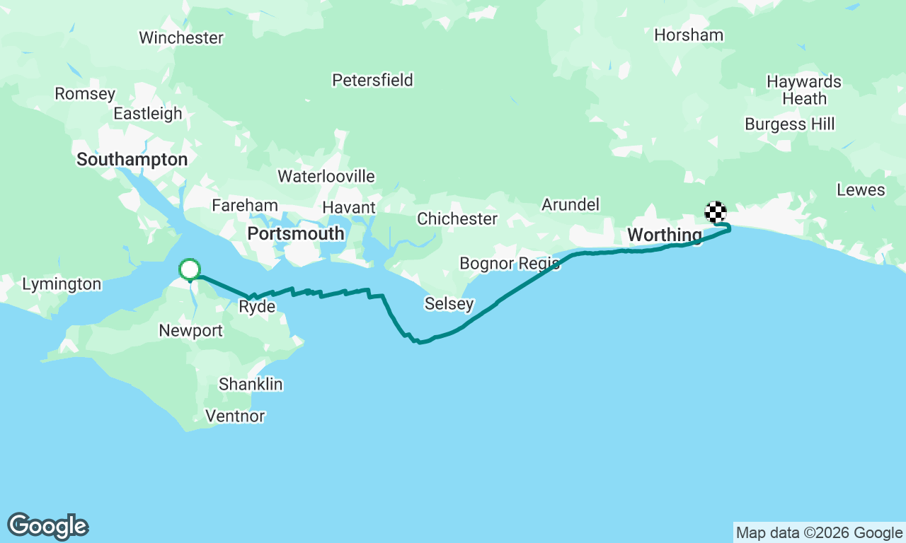 SB 20 delivery Cowes to Shoreham, post Cowes week depression 