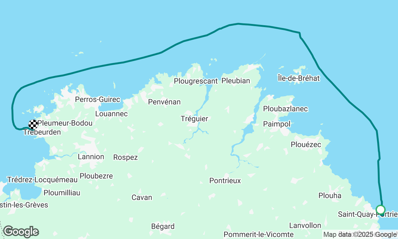 St. Quay to Trébeurden - avec moteur in 2m Swell 🤢 🌊