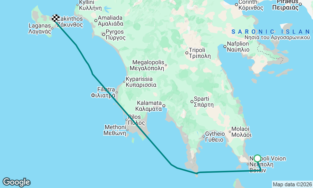 Voyage map