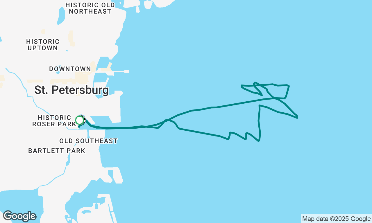 1st Sail on Spirit Wind - spin practice