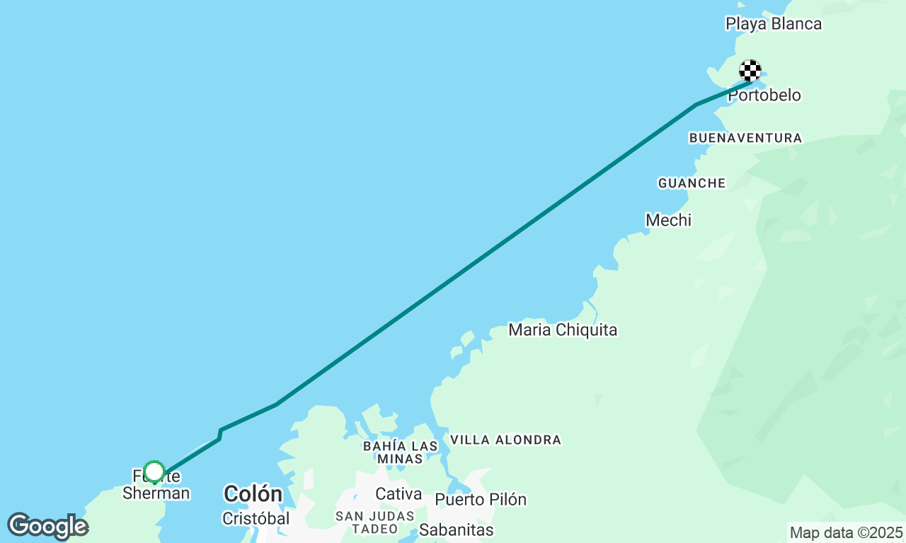 Shelter Bay to Portobelo