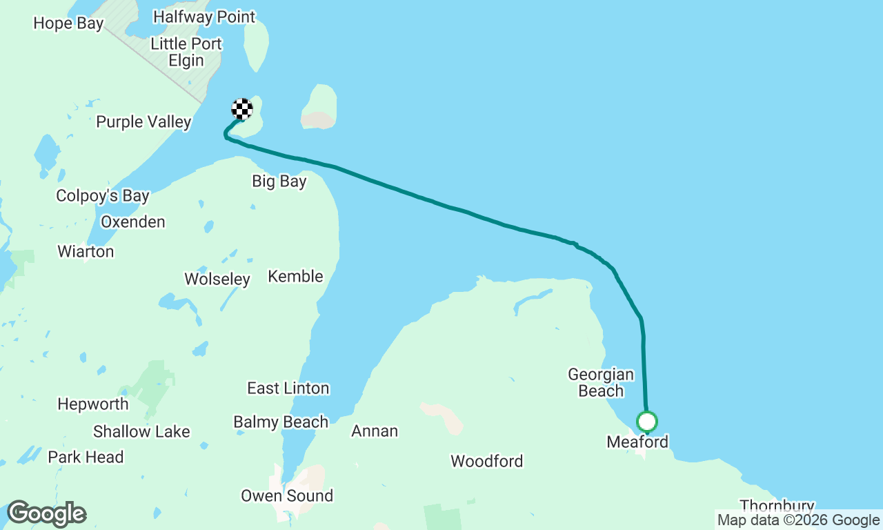 Meaford to Little Current- Day 1