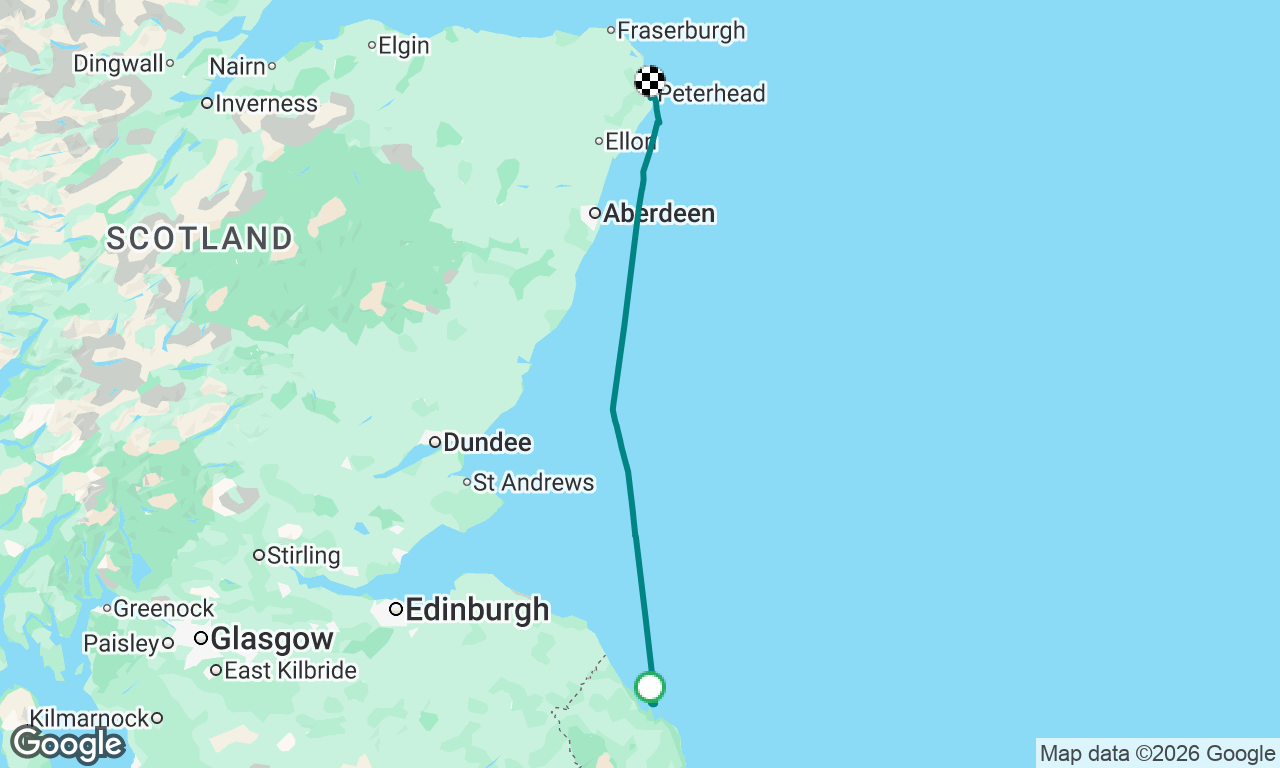 Holy Island to Peterhead
