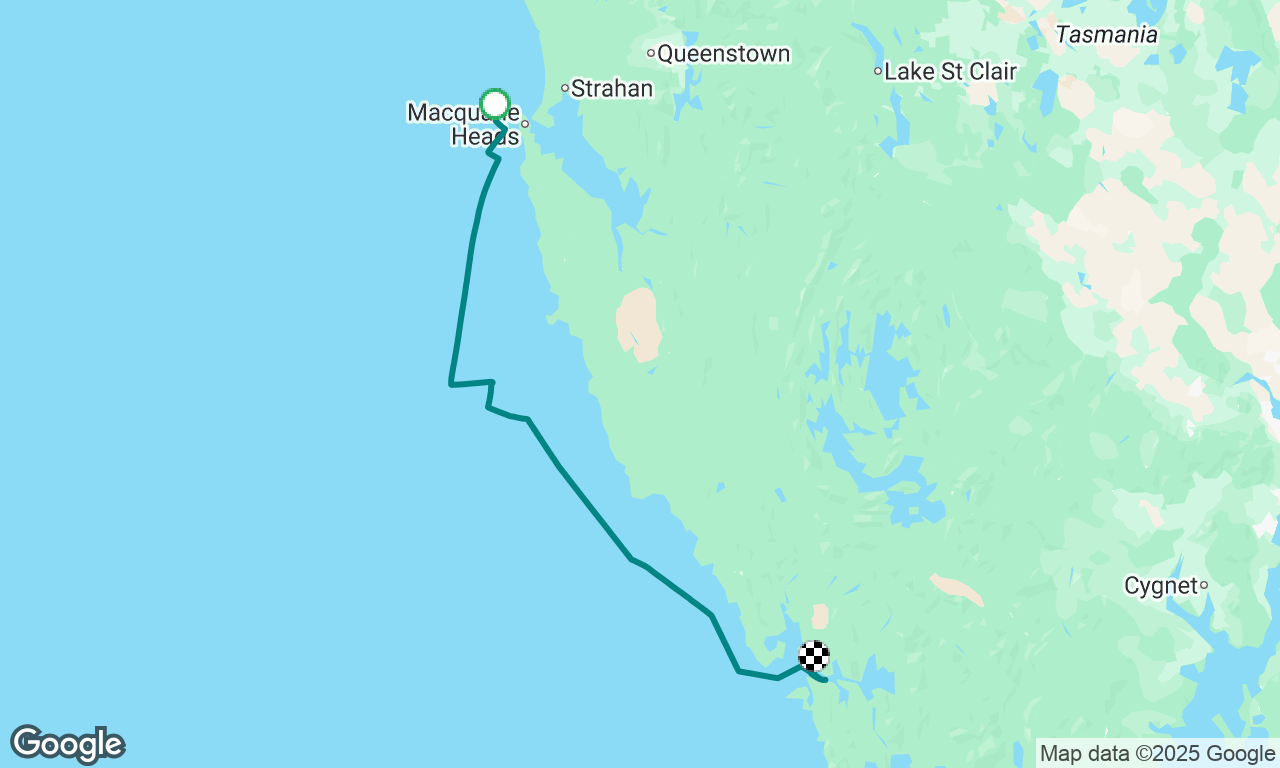 Macquarie Harbour to Davey Bay