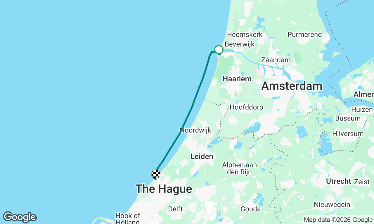 IJmuiden naar Scheveningen