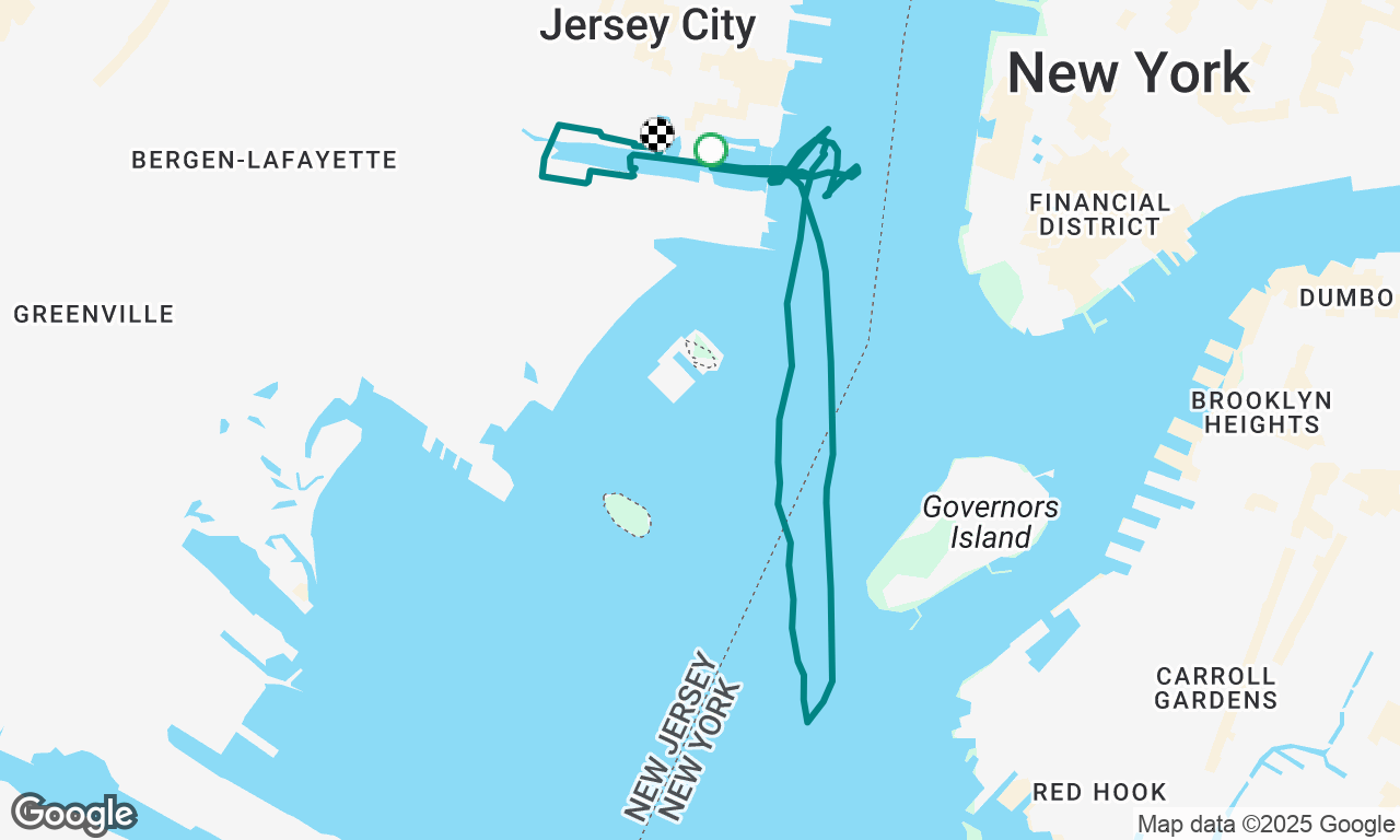 Forgot to stop tracking until well into the post race gathering.  😣