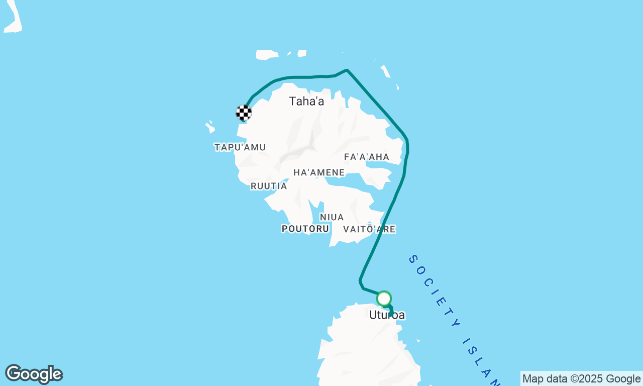 Tour de Taha’a par le nord. 