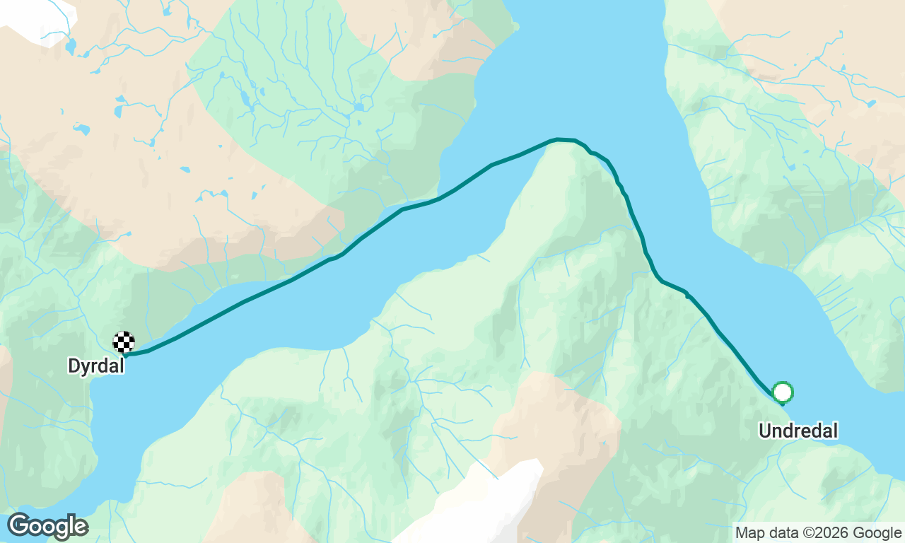 Kayak paddle in Norway (cheating, not sailing) 