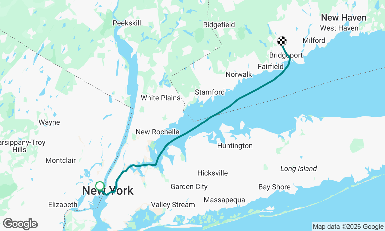 12m motoring to Bridgeport