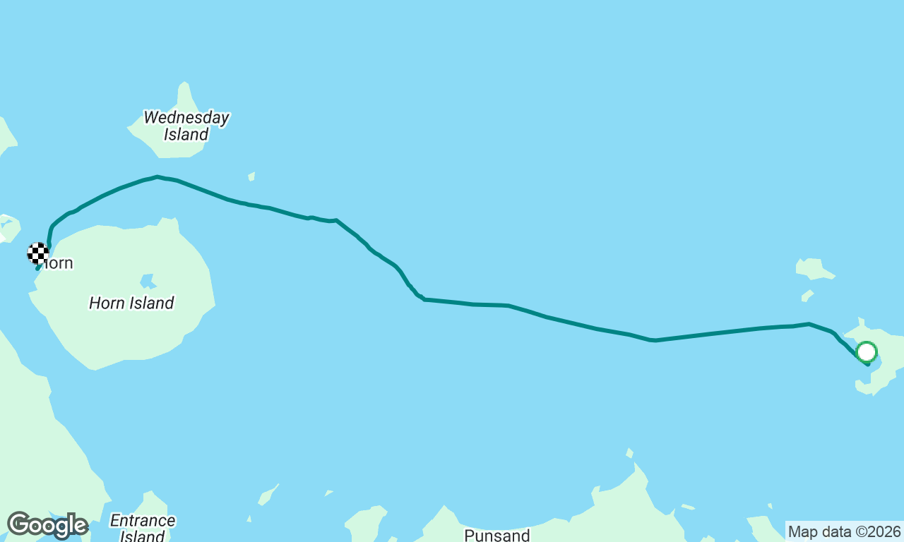 Adolfo island to Horn Island