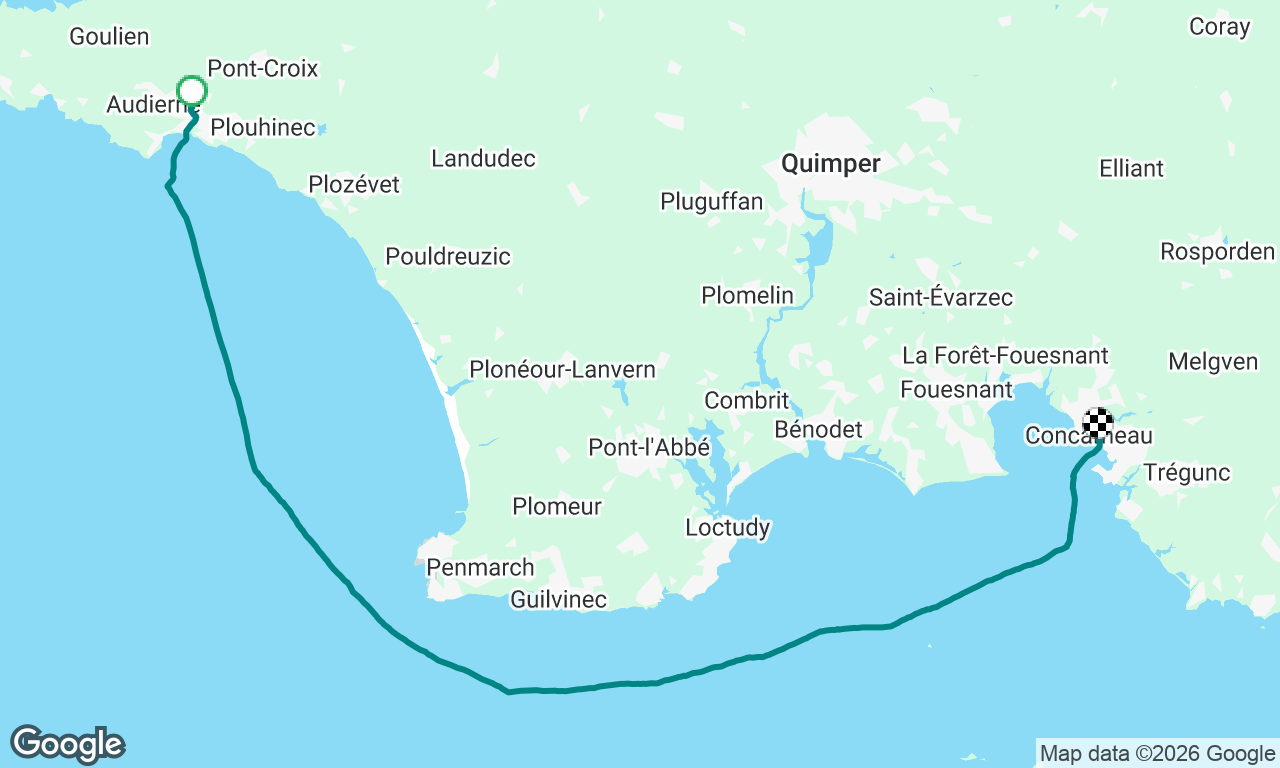PL Audierne to Concarneau