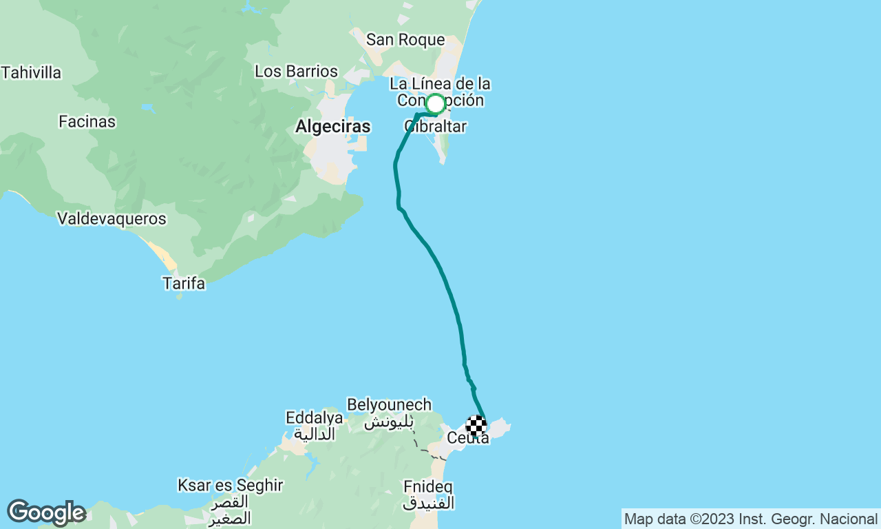 Gibraltar to Ceuta 