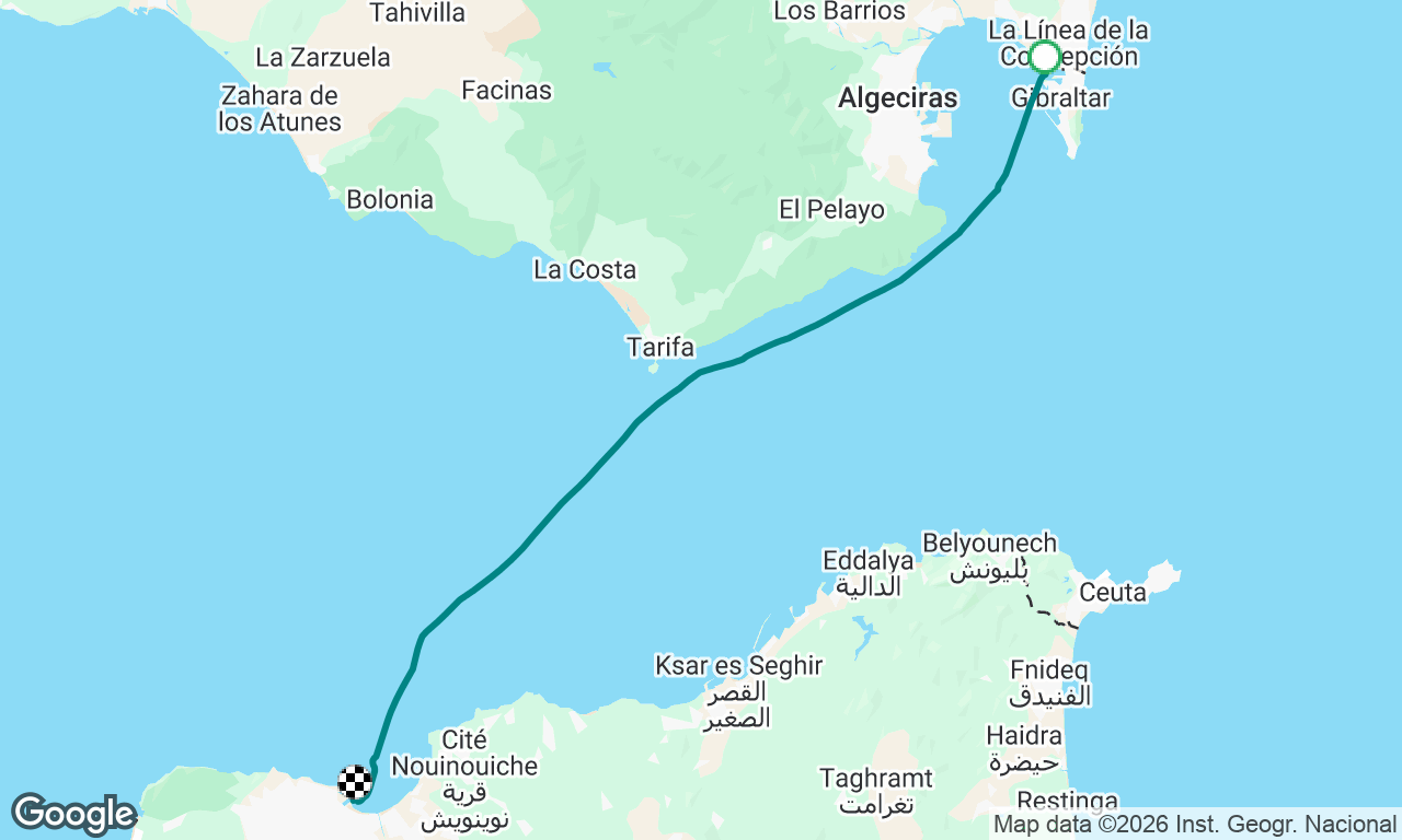 Voyage map