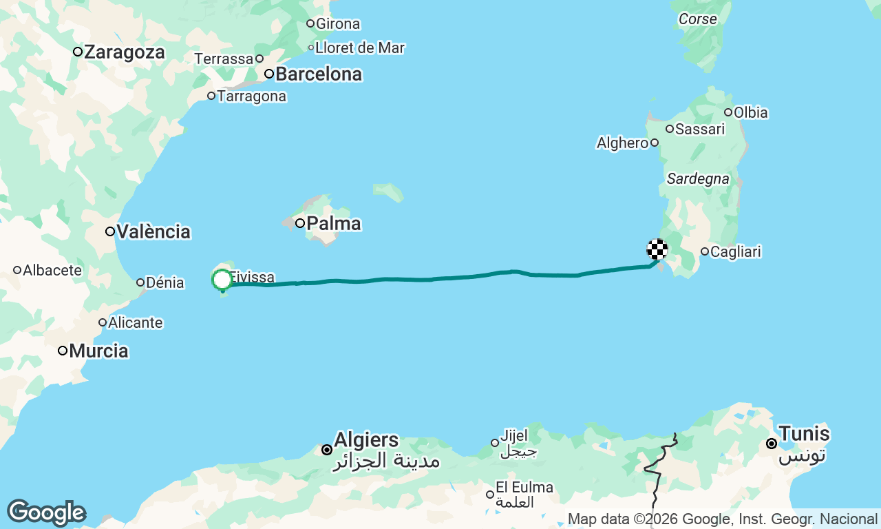 Voyage map