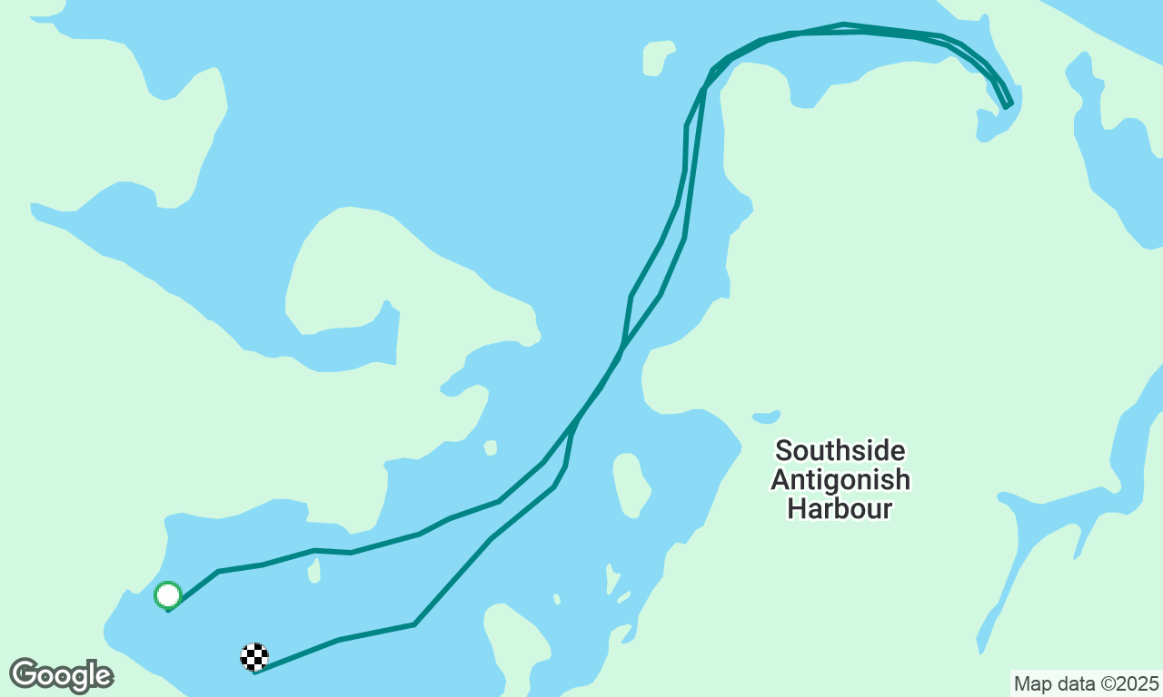 Motoring in antigonish harbour 