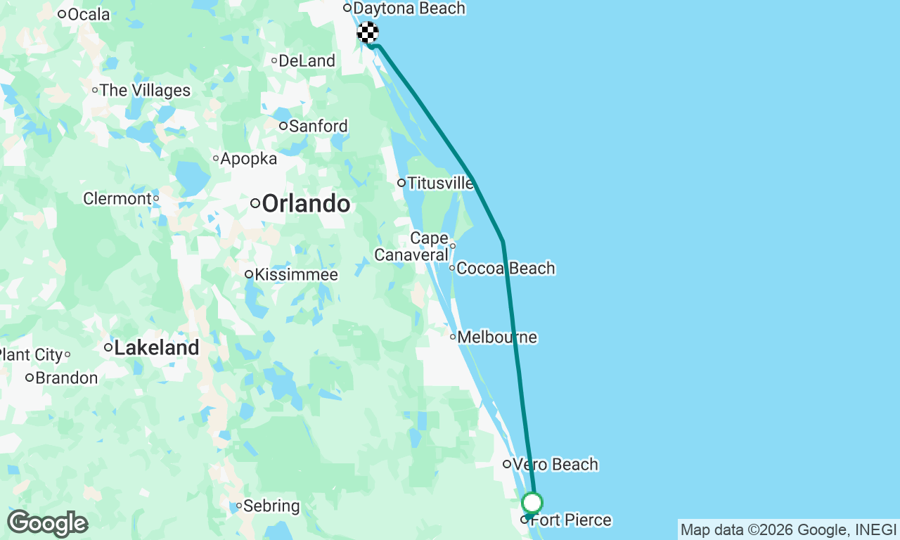 Favor Cove to Ponce Inlet 