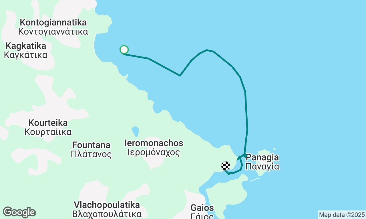 Kiapidi to Gaios North