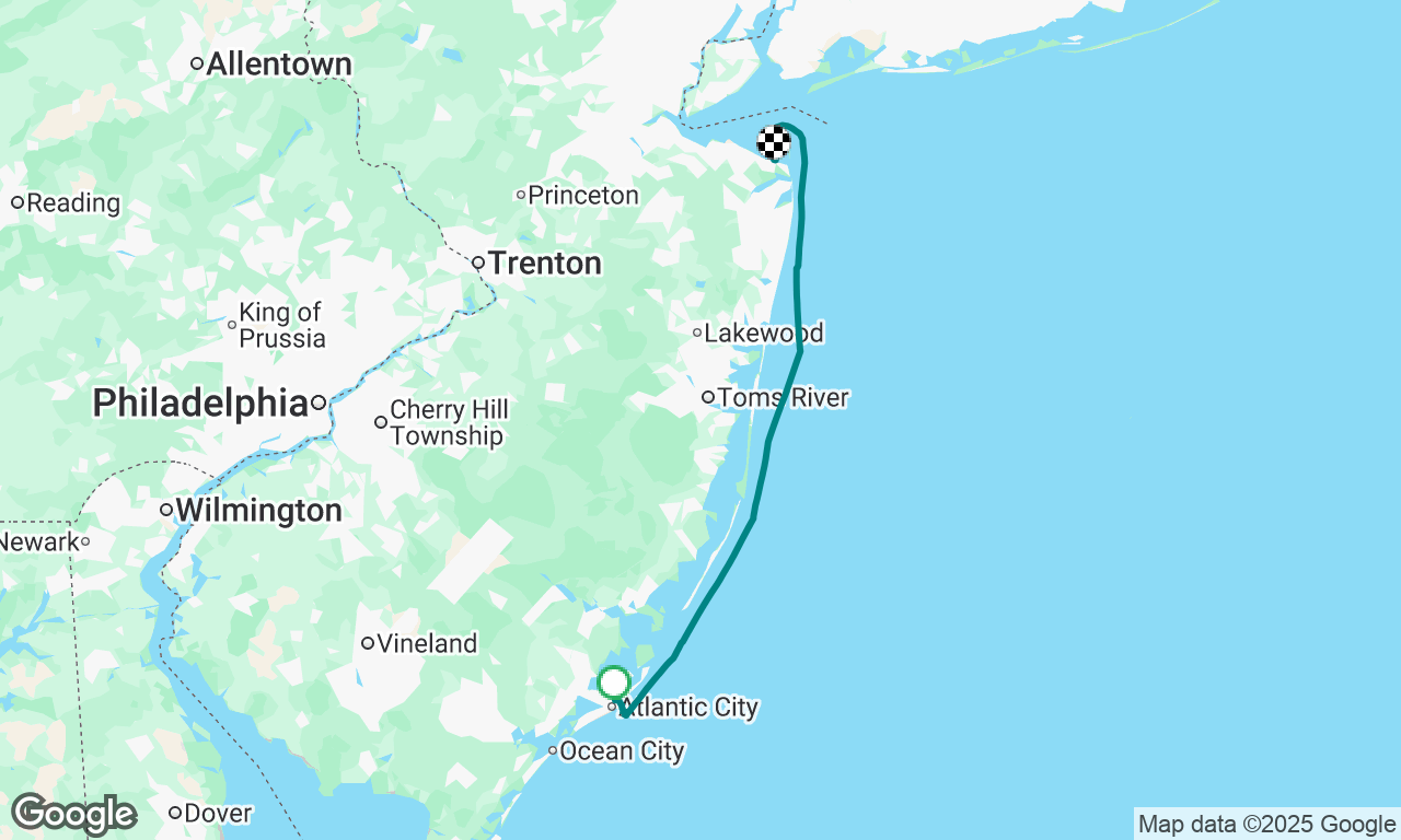 Atlantic City to Sandy Hook