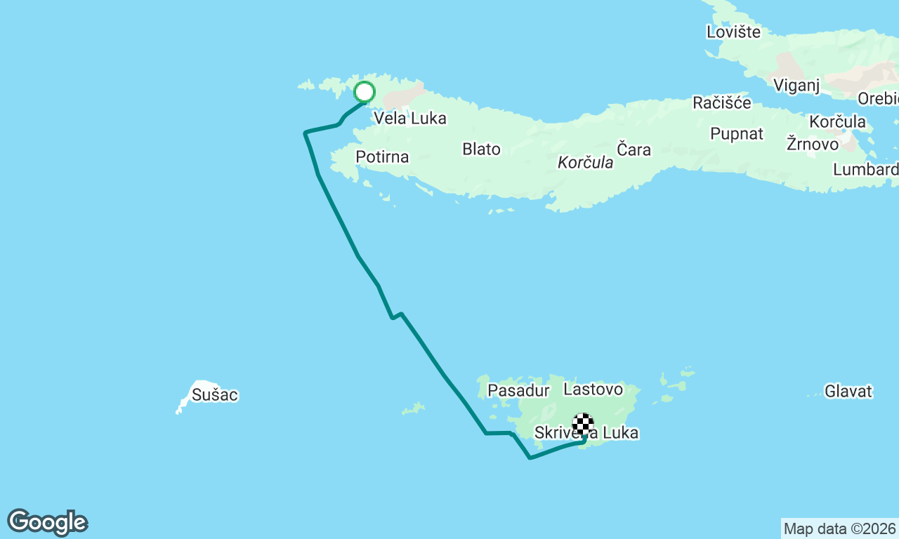 Croatia 2026 - Vela Luka to Porto Rosso
