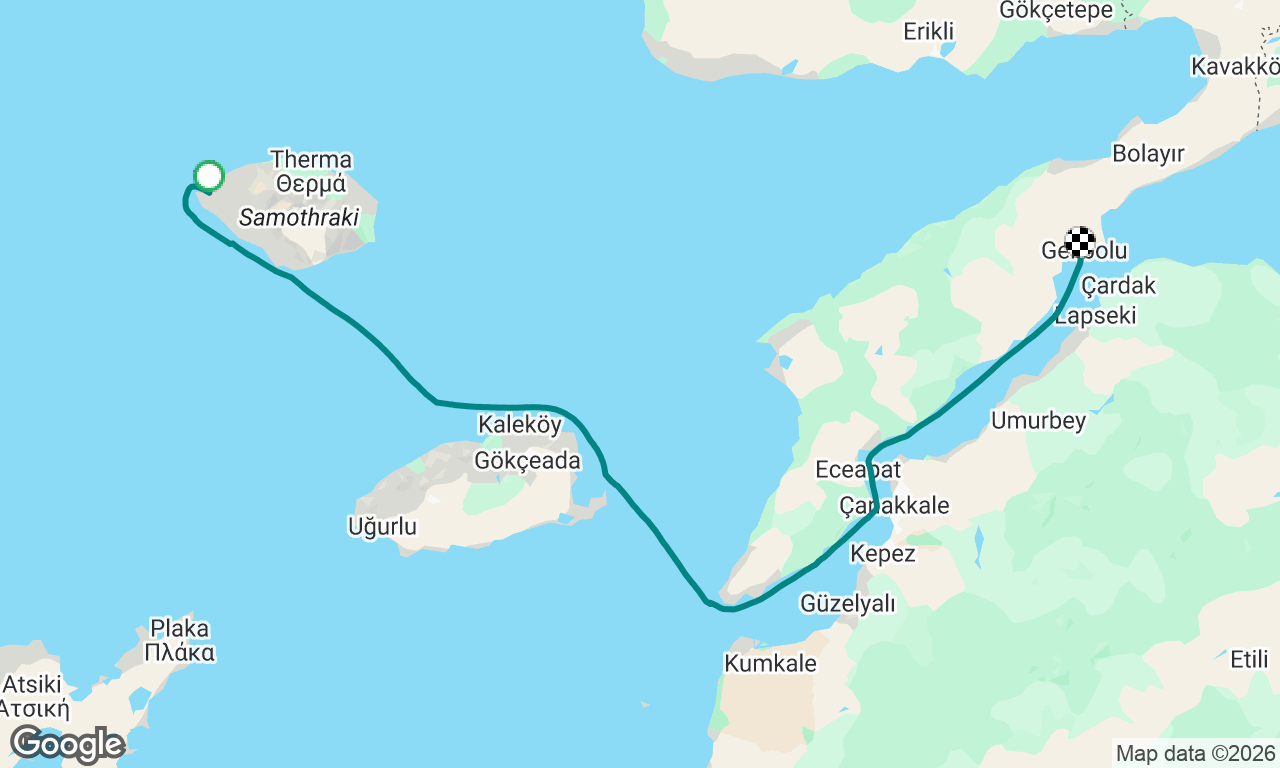 Voyage map