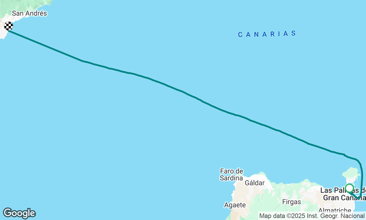 Las Palmas to Santa Cruz