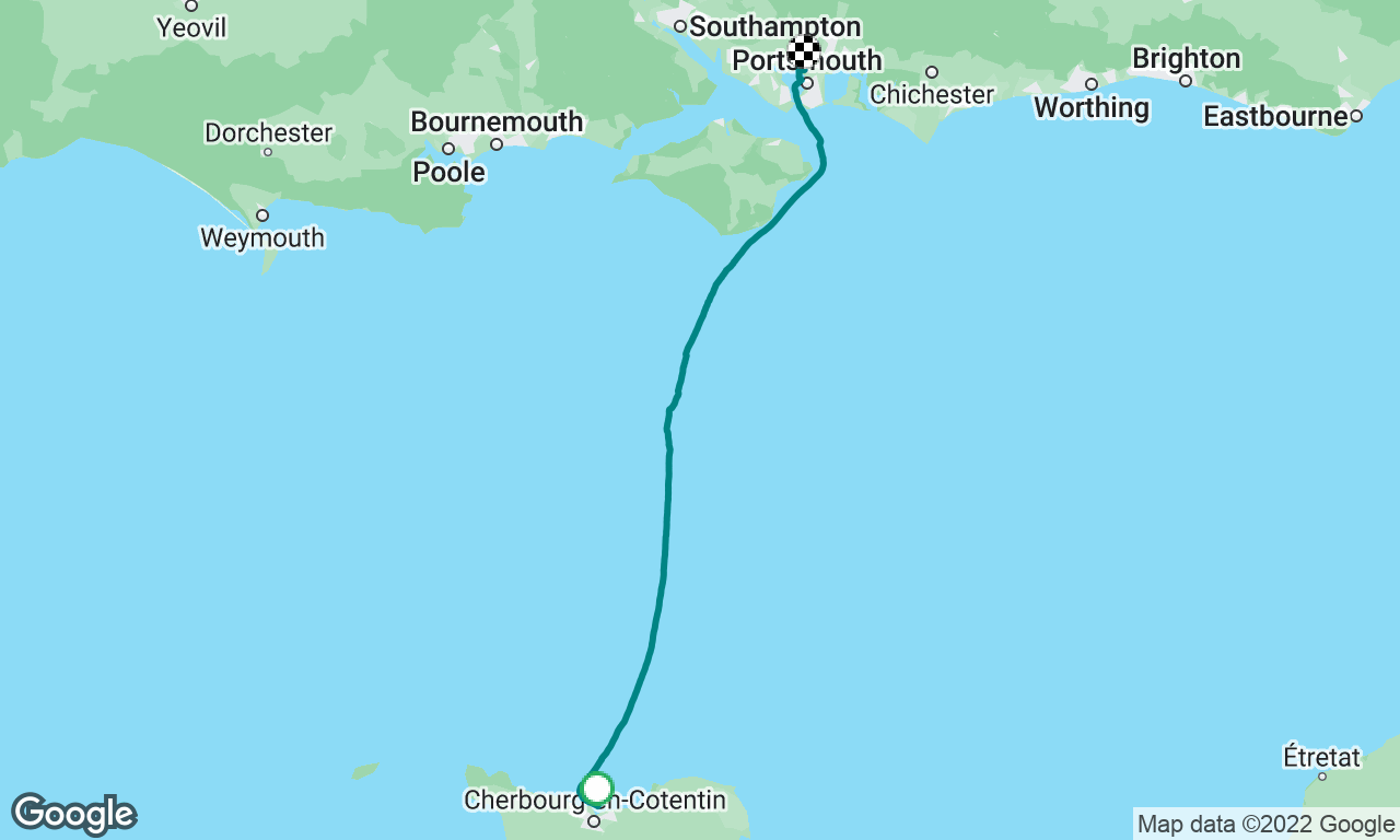 Cherbourg to Portsmouth 