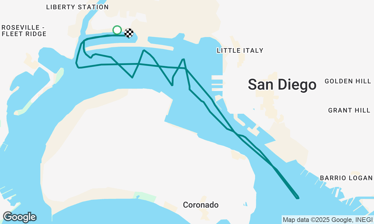 Bay snack sail with emergency tiller practice 