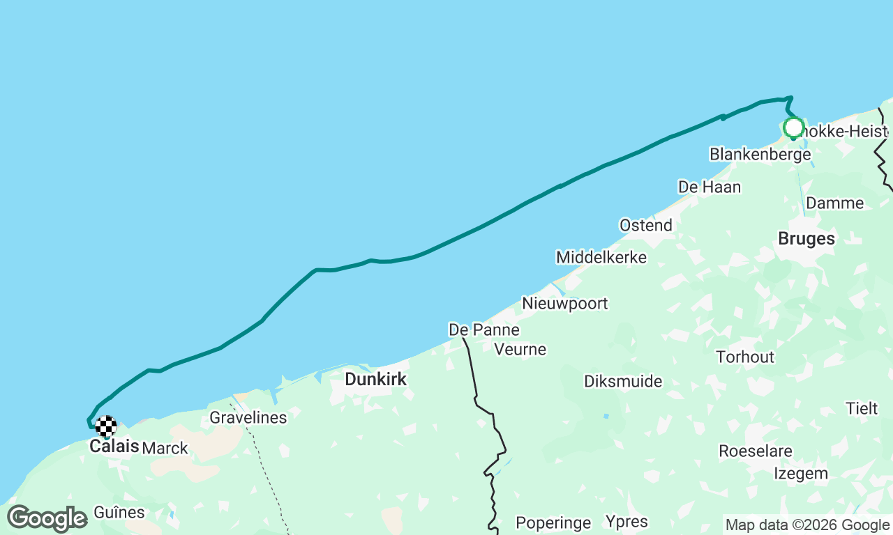 Zeebrugge to Calais