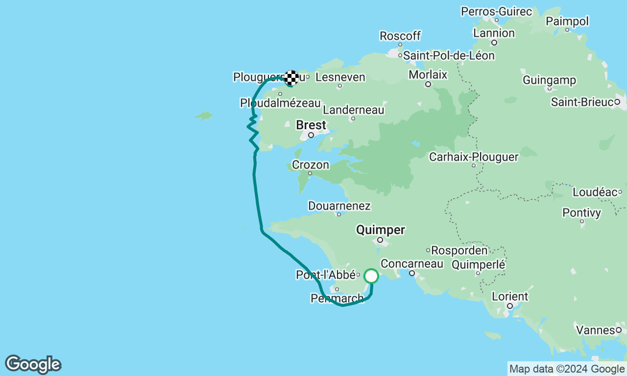 South Brittany to North Brittany
