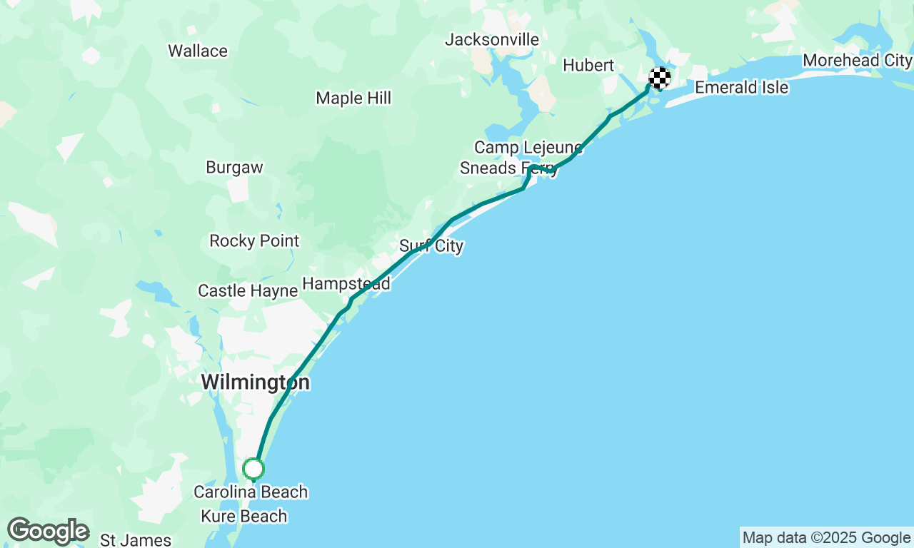 Carolina Beach to Emerald Isle 