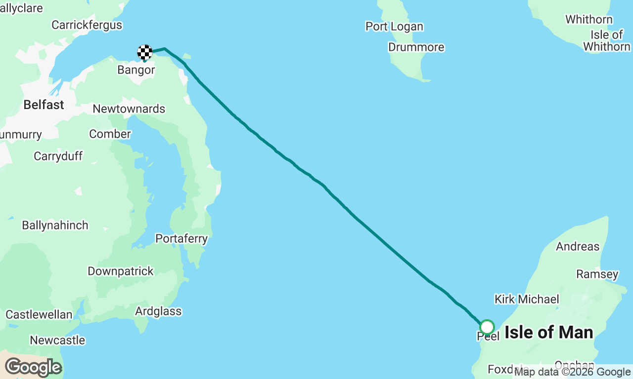 Peel IOM to Bangor NI