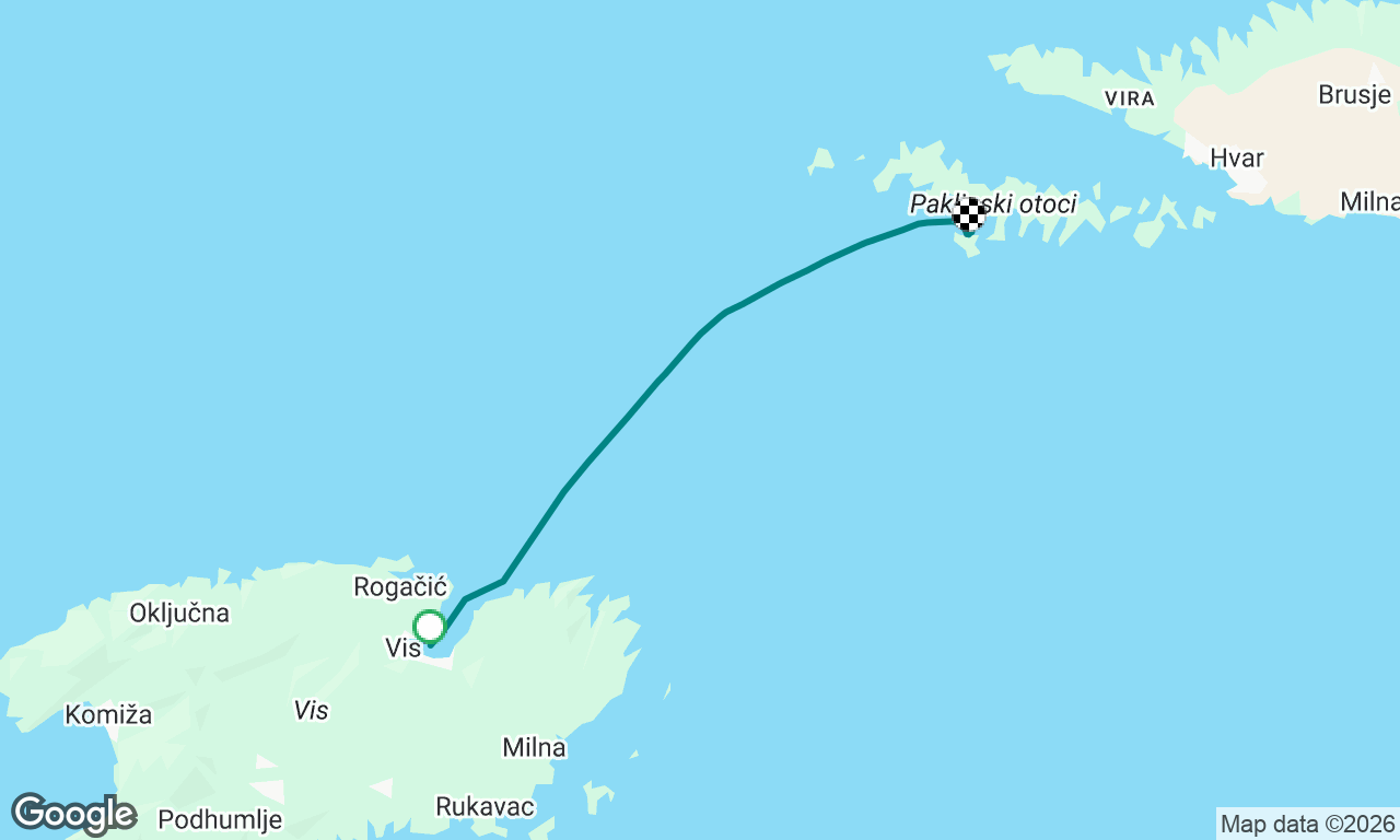 Vis to Circle Raft Bay