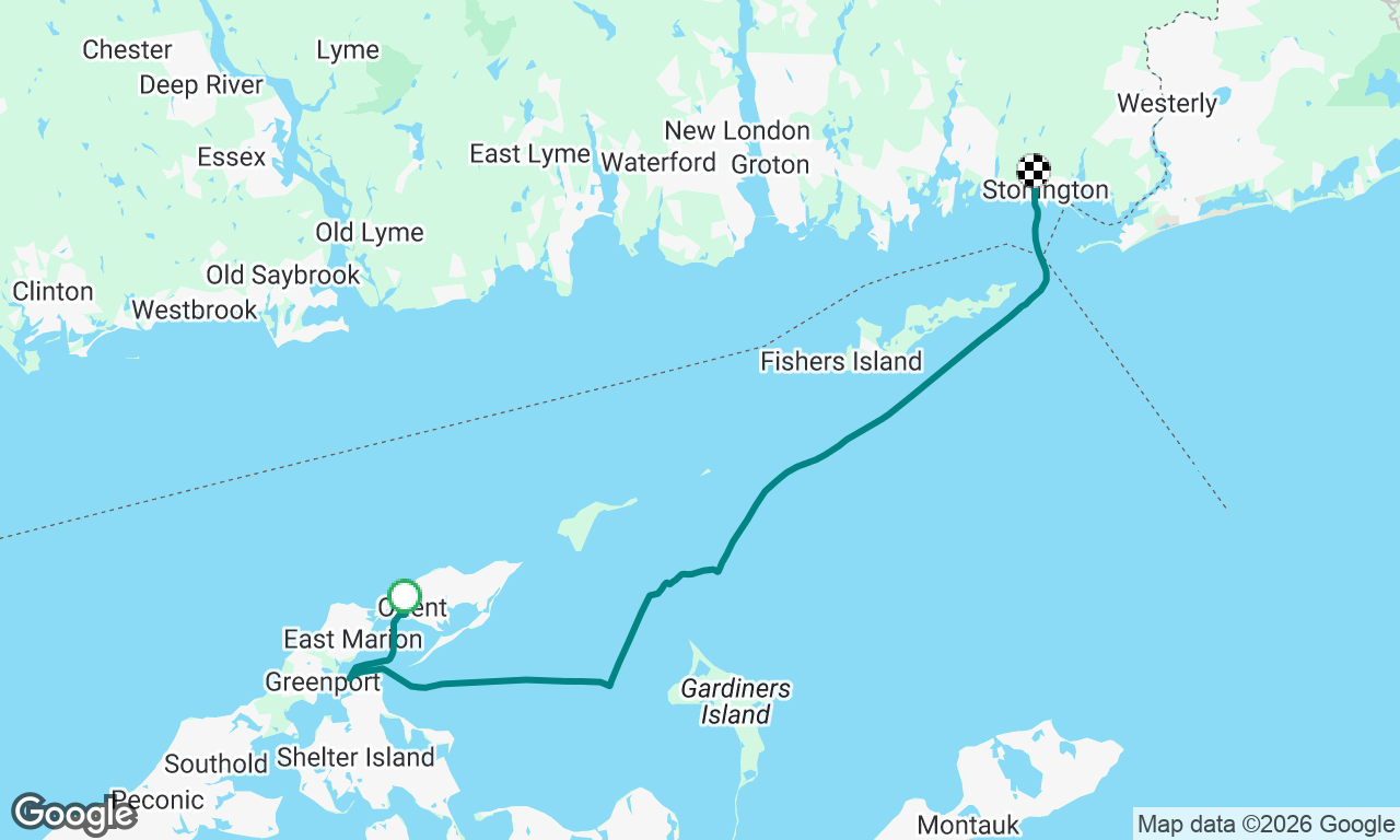 Orient, NY to Stonington, CT